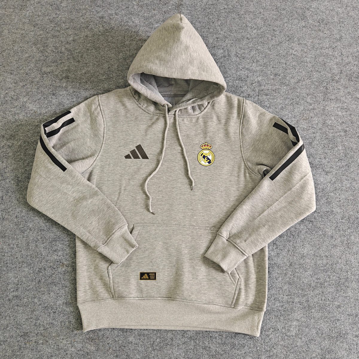 Real Madrid 2025/26 Home Player Version Hoodie - Heather Gray