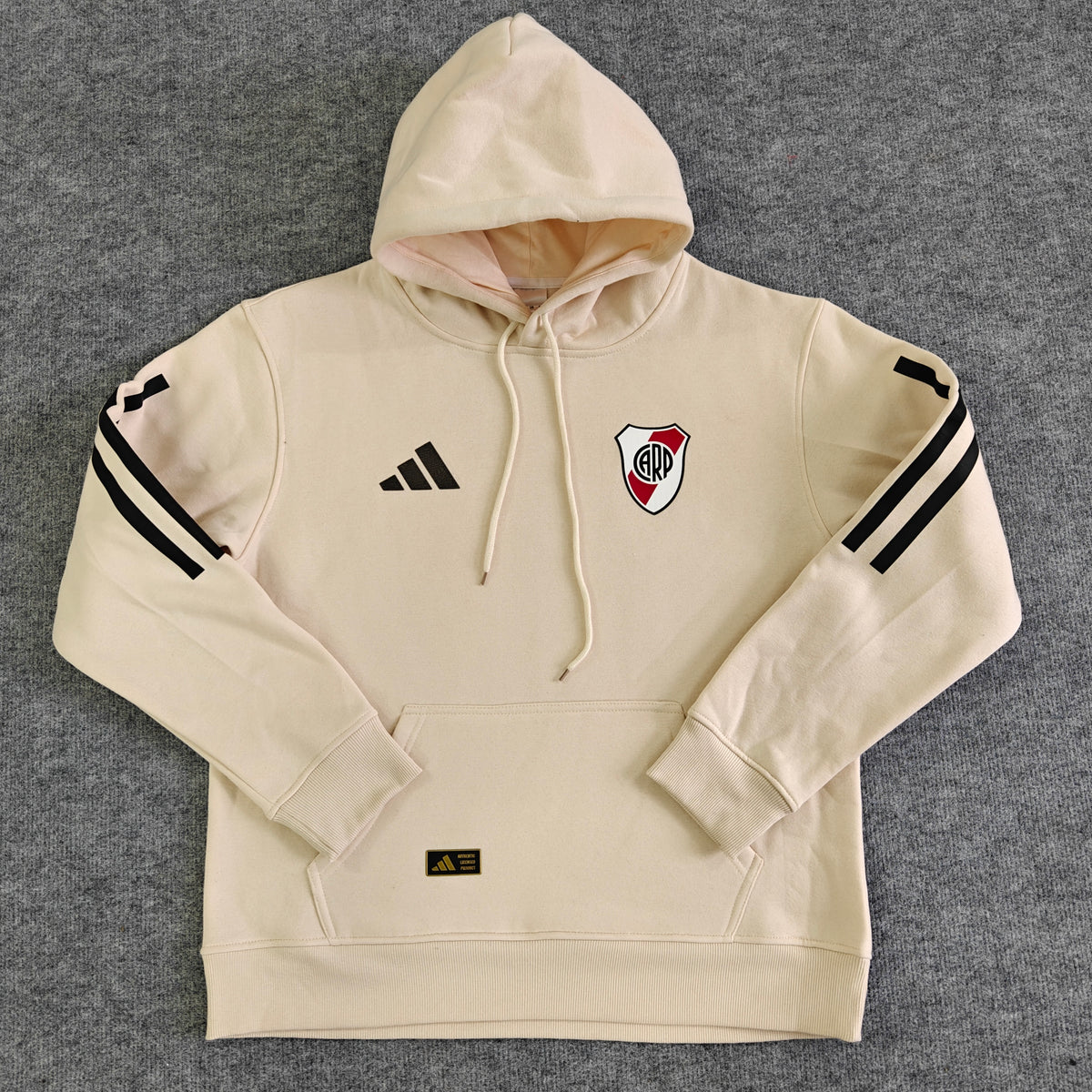 River Plate 2025 Home Player Version Hoodie - Cream