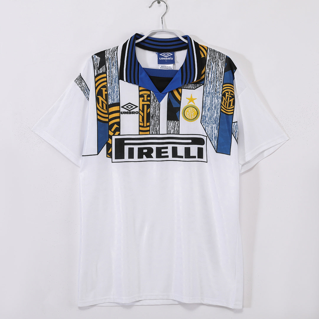 Inter Milan 1995/96 Away White Retro Jersey - Front