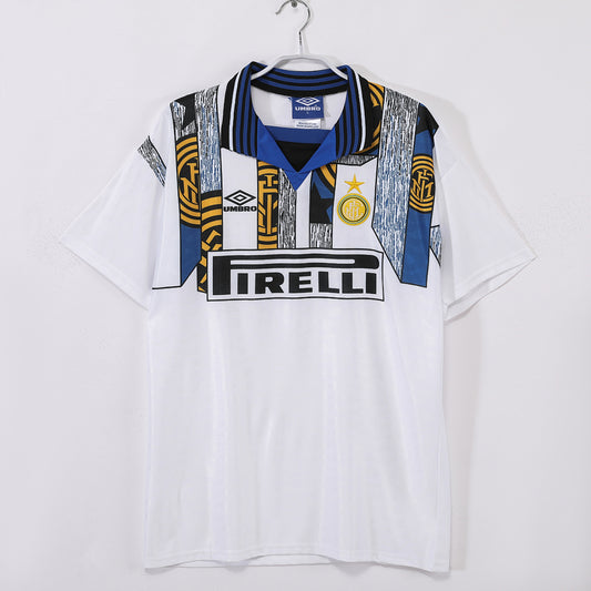 Inter Milan 1995/96 Away White Retro Jersey - Front
