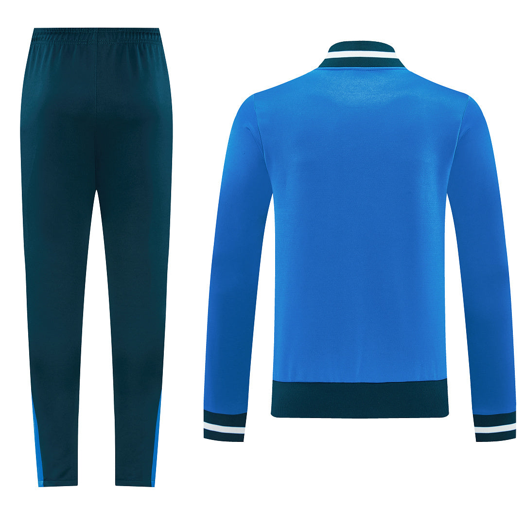 2026/27 Napoli Design 01 Full-Zip Training Suit - Blue/Dark Green - full set back