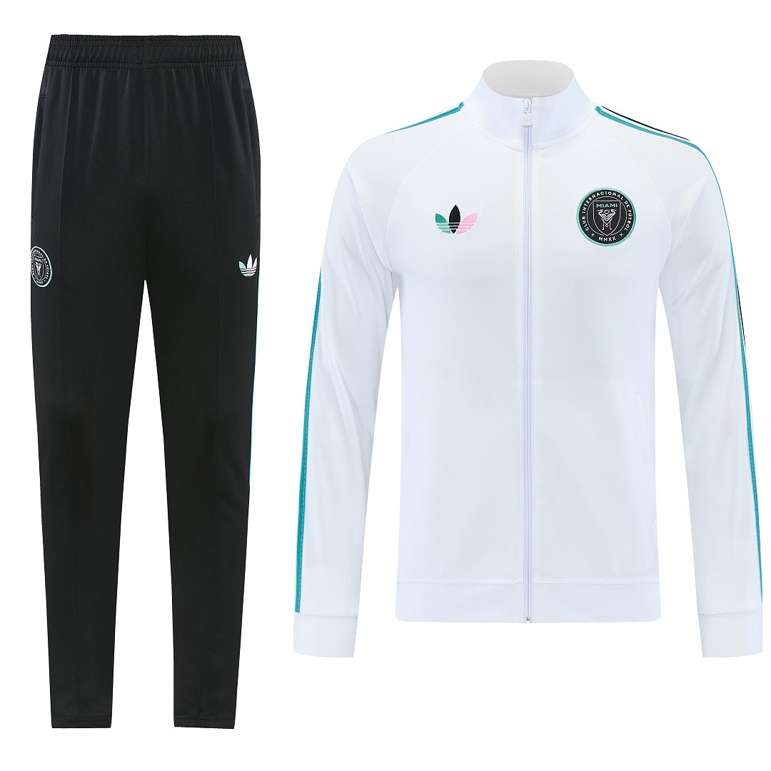 2026/27 Inter Miami CF Design 05 Full-Zip Training Suit - White/Black/Pink - full set front