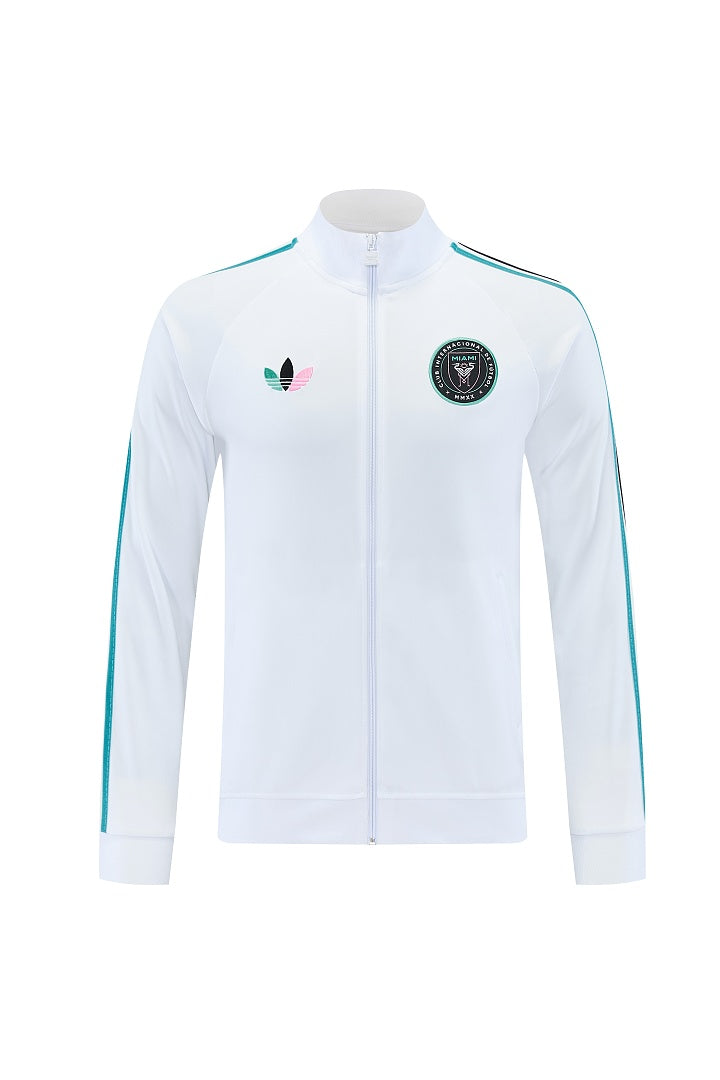 2026/27 Inter Miami CF Design 05 Full-Zip Training Suit - White/Black/Pink - top front