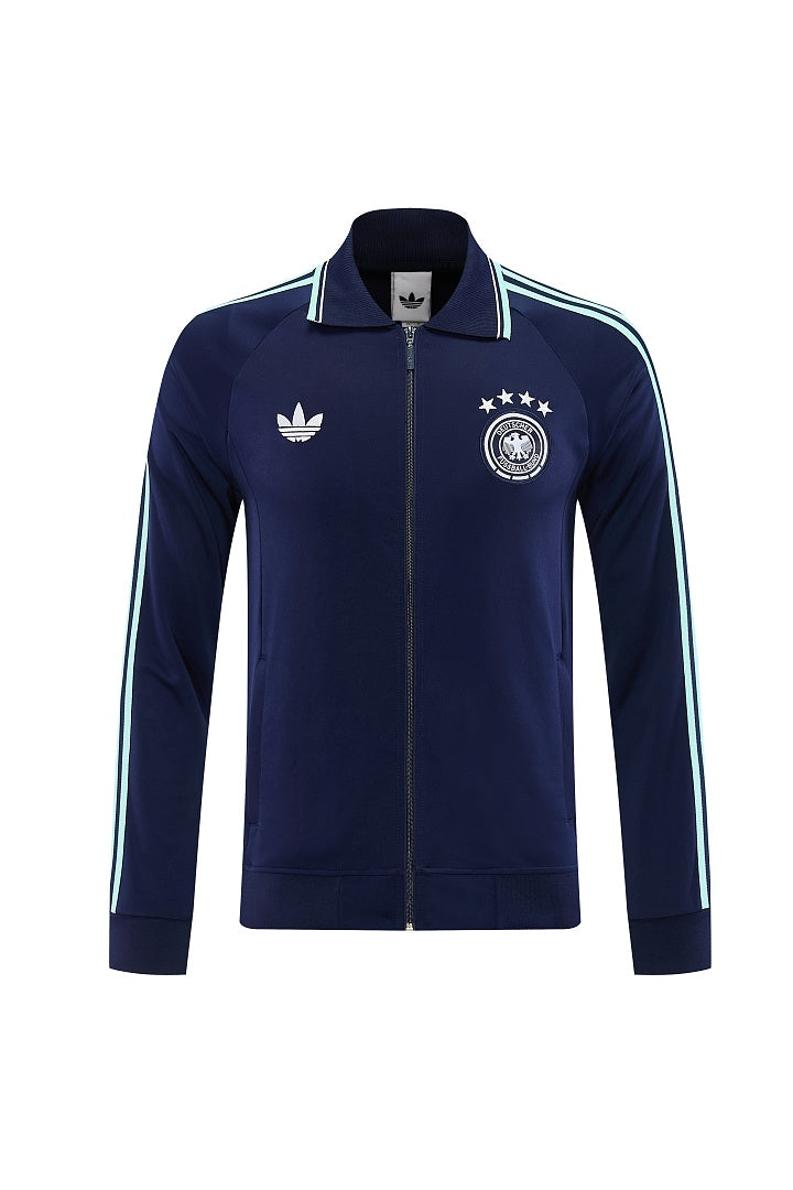 2026/27 Germany Design 06 Full-Zip Training Suit - Navy/Mint - top front