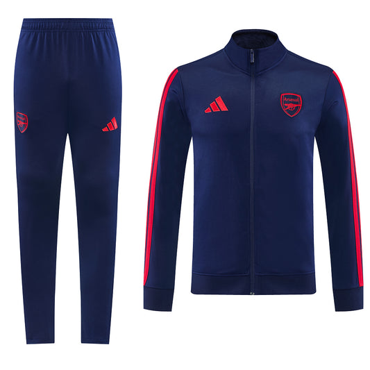 2026/27 Arsenal Design 01 Full-Zip Training Suit - Navy/Red - full set front