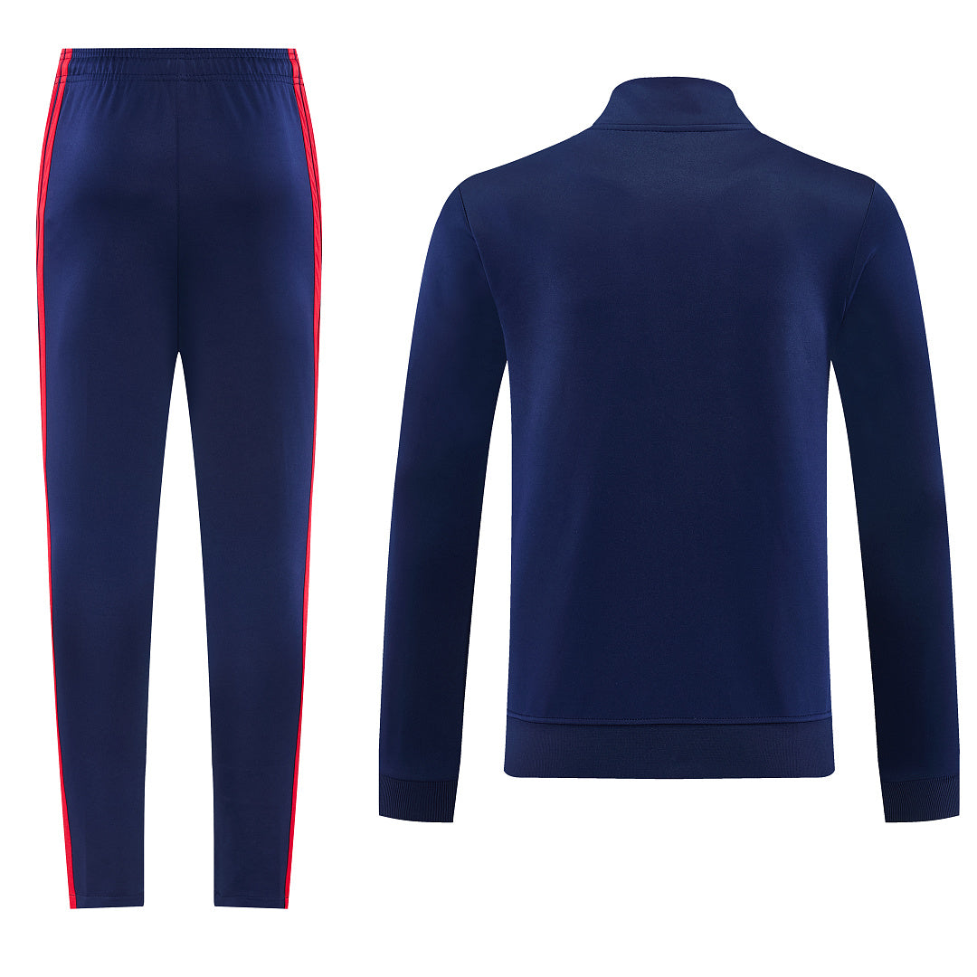 2026/27 Arsenal Design 01 Full-Zip Training Suit - Navy/Red - full set back