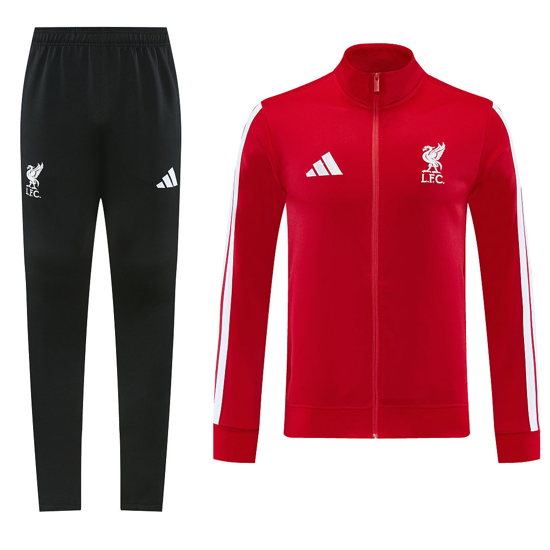2026/27 Liverpool Design 01 Full-Zip Training Suit - Red/White - full set front