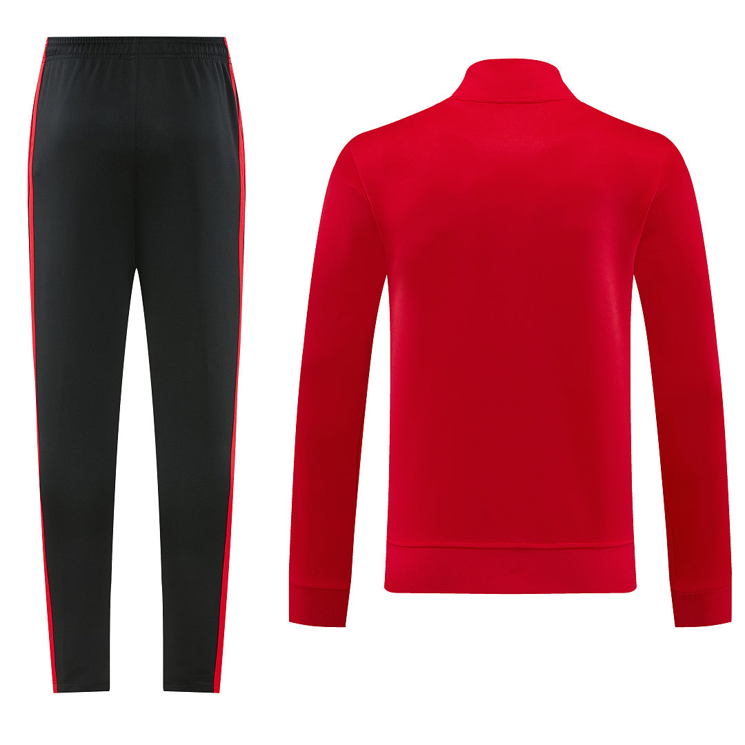 2026/27 Manchester United Design 01 Full-Zip Training Suit - Red/Black - full set back
