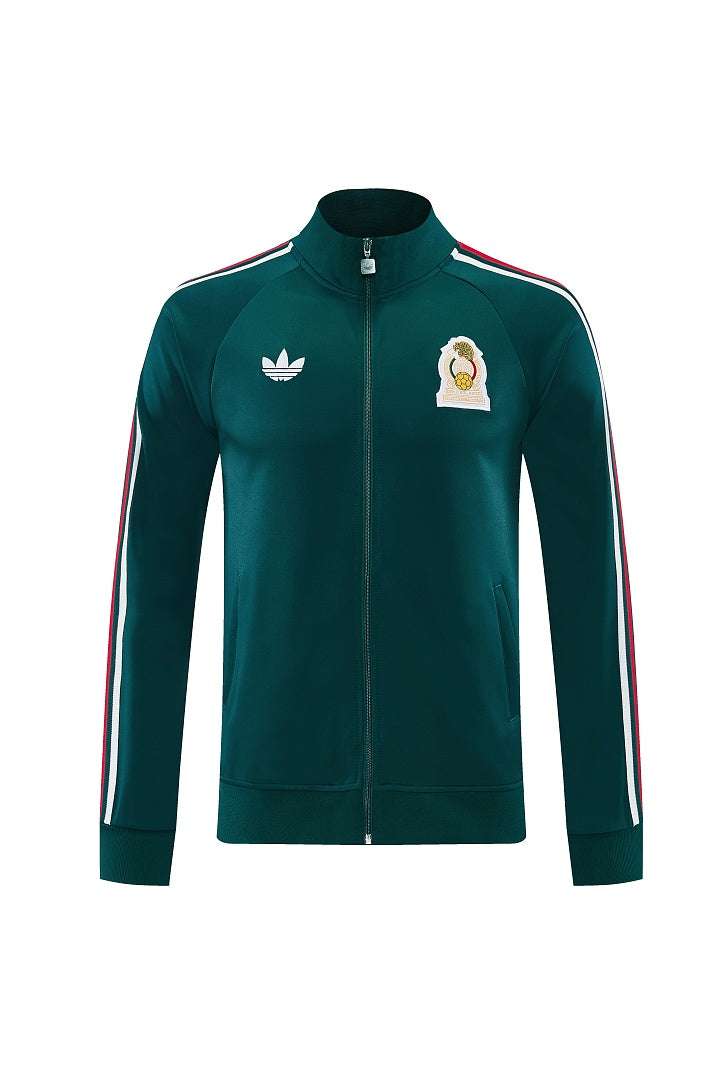 2026/27 Mexico Design 07 Full-Zip Training Suit - Dark Green - top front