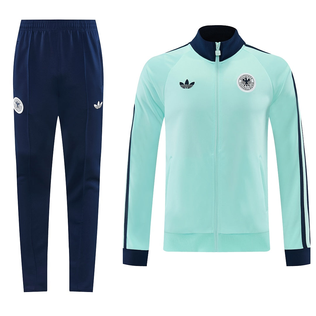 2026/27 Germany Design 01 Full-Zip Training Suit - Mint/Navy - full set front