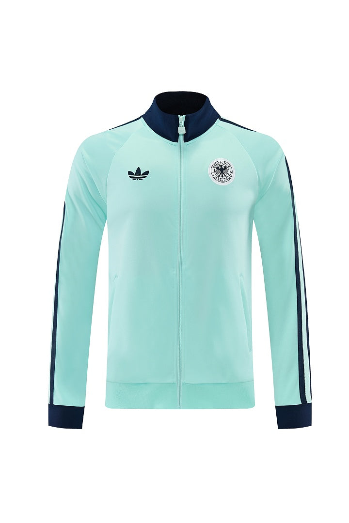 2026/27 Germany Design 01 Full-Zip Training Suit - Mint/Navy - top front