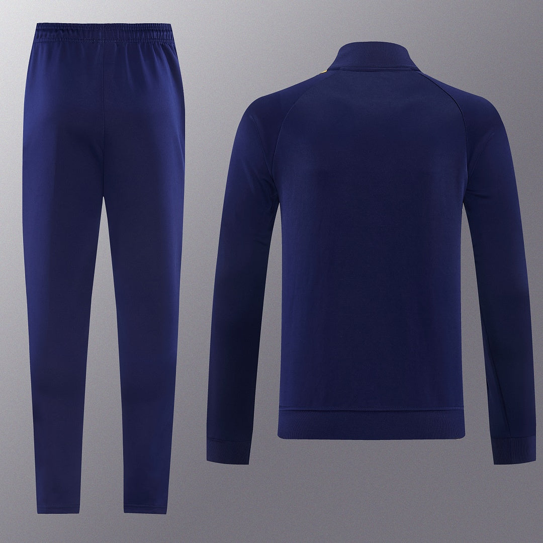 2026/27 Real Madrid Design 05 Full-Zip Training Suit - Navy/Gold - full set back