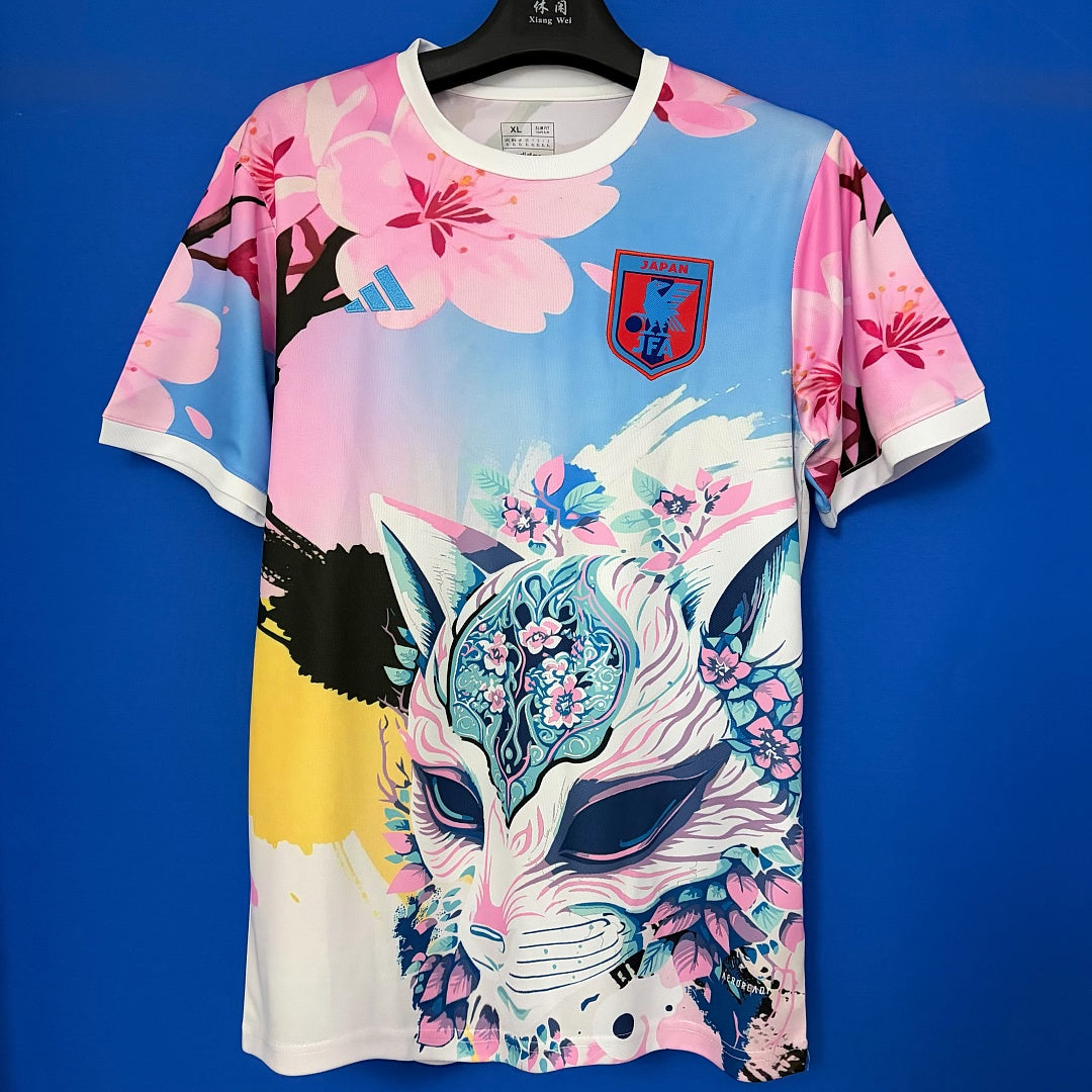 Japan Kitsune Fox Mask Cherry Blossom Special Jersey