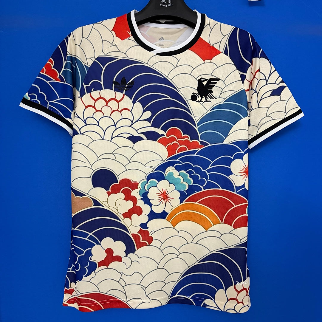Japan Traditional Wave and Blossom Art Special Jersey