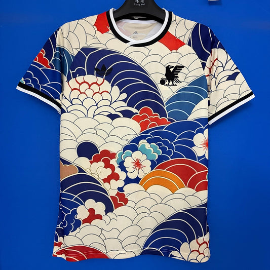 Japan Traditional Wave and Blossom Art Special Jersey