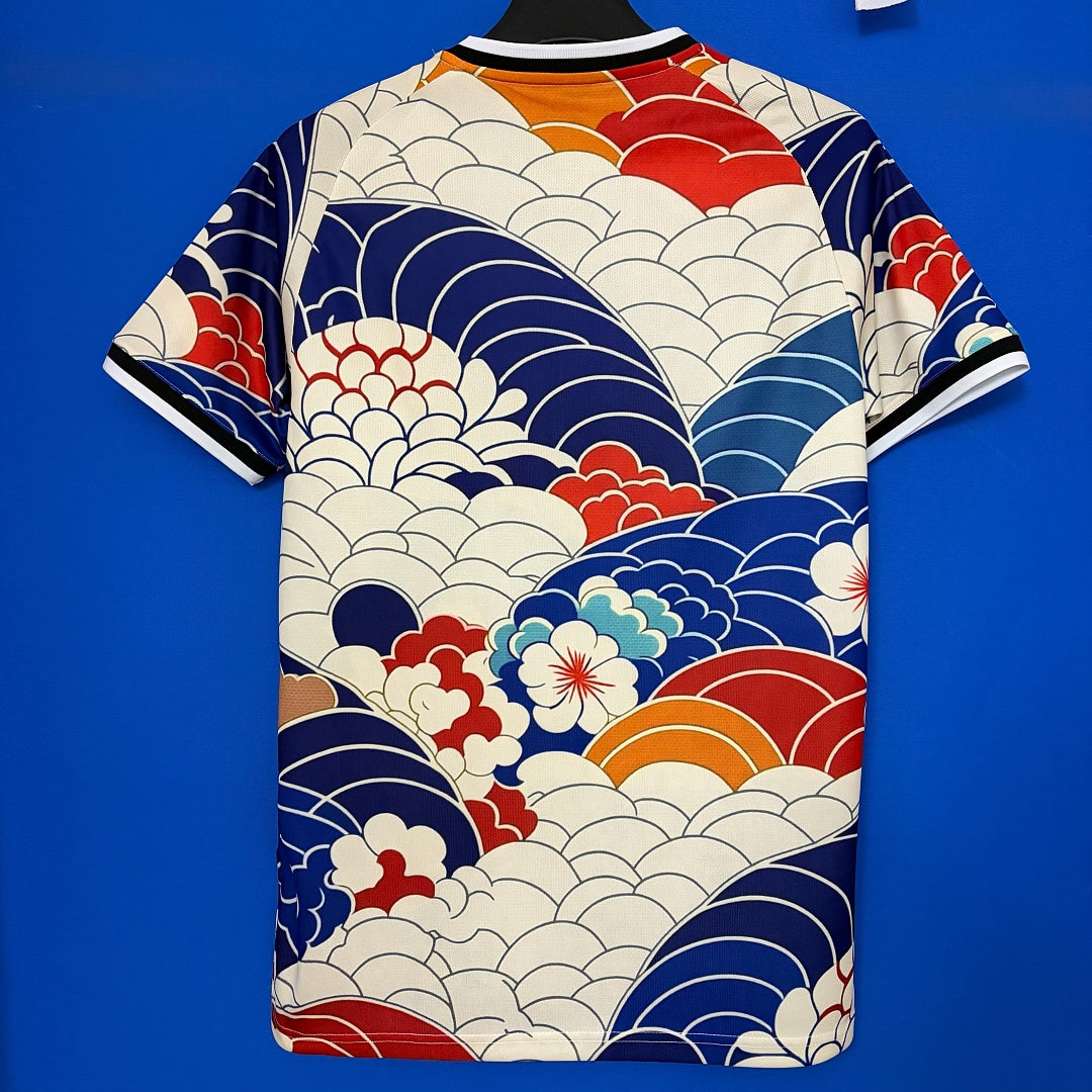 Japan Traditional Wave and Blossom Art Special Jersey - view 2