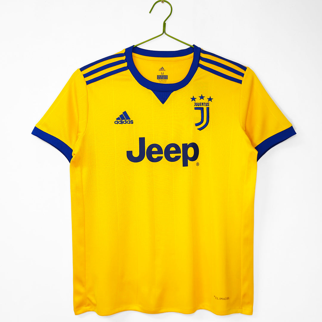 Juventus 2017/18 Away Yellow Retro Jersey - Front