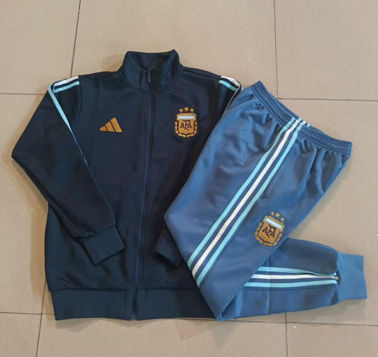 Argentina 2026/27 Royal Blue & Light Blue Kids Full-Zip Training Suit - supplier set view 1