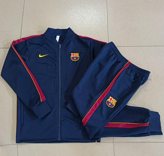 Barcelona 2026/27 Navy & Red Kids Full-Zip Training Suit - supplier set view 1