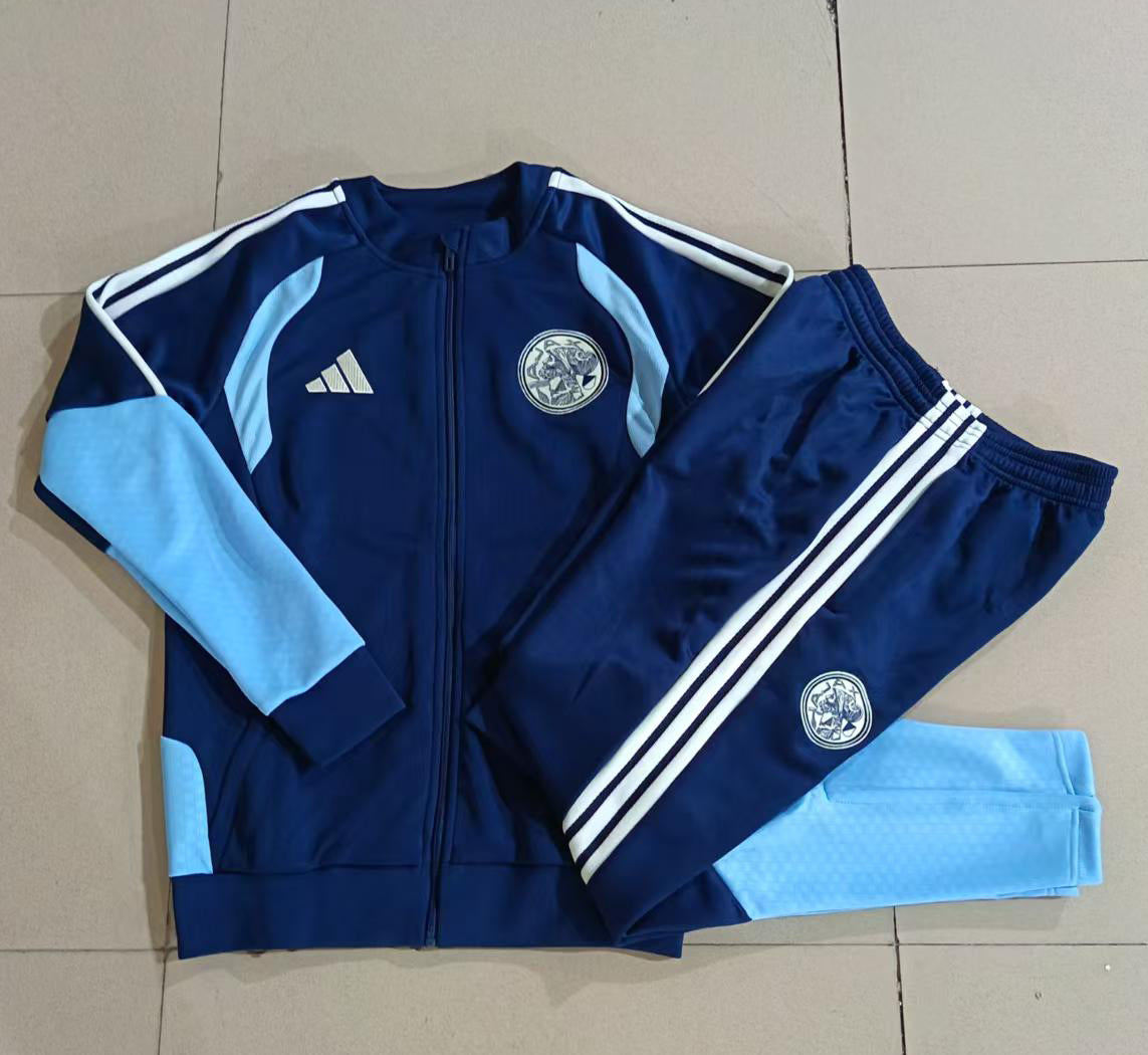 Ajax 2026/27 Deep Blue & Sky Blue Kids Full-Zip Training Suit - supplier set view 1