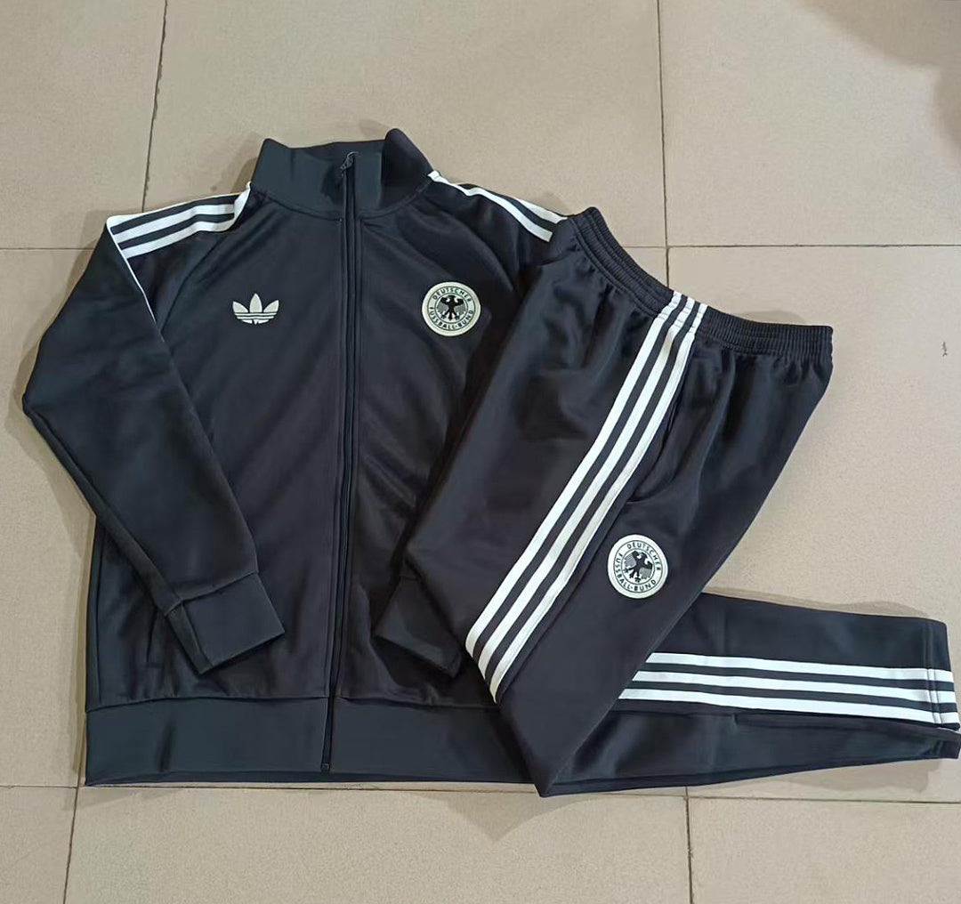 Germany 2026/27 Full-Zip Kids Winter Training Set - Dark Grey - clean full set view