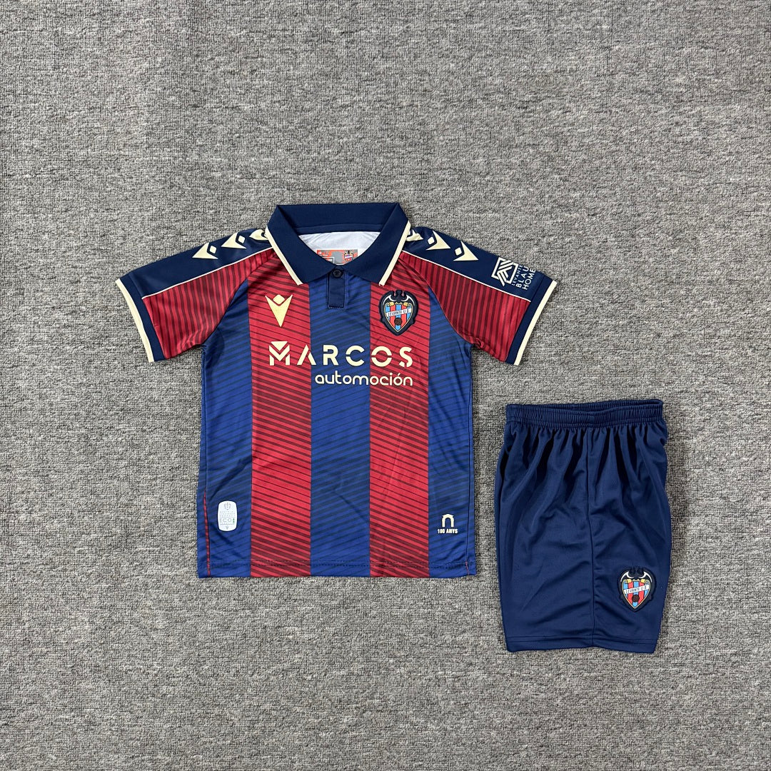 Levante 2025/26 Home Kids Football Kit - Front