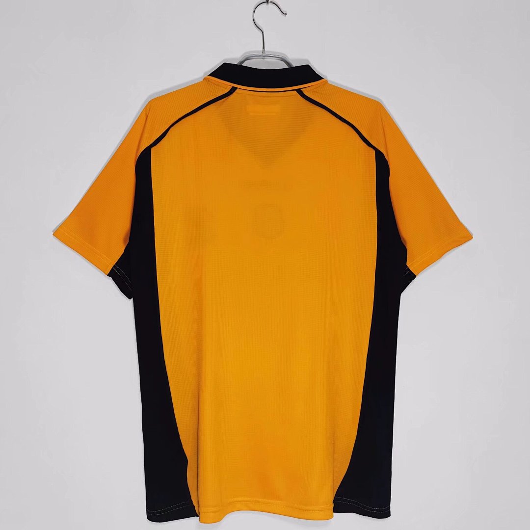 Liverpool 2000/01 Away Gold Retro Jersey - Back