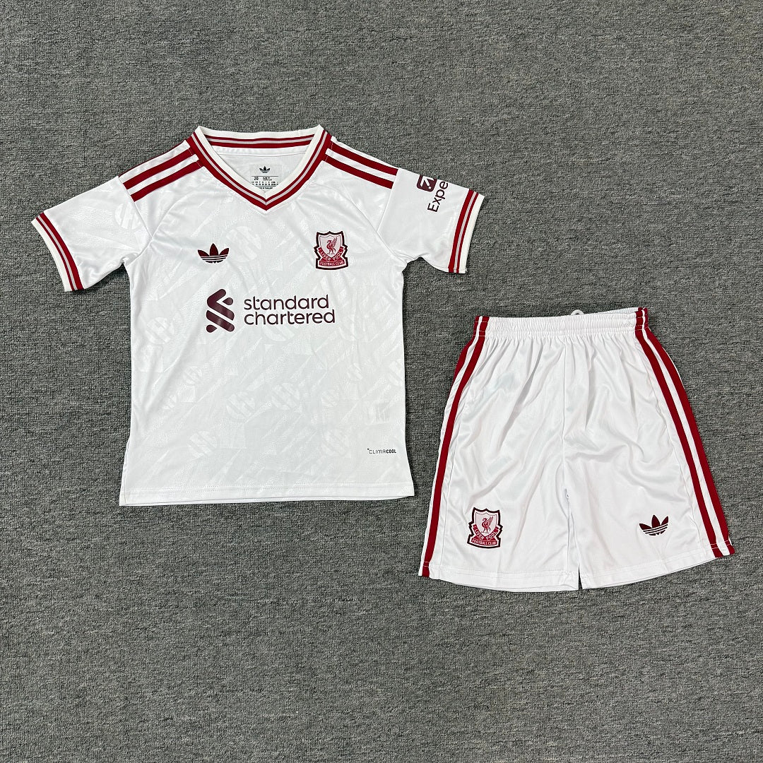 Liverpool 2026/27 Away White Shorts Kids Football Kit Kids Version - Front