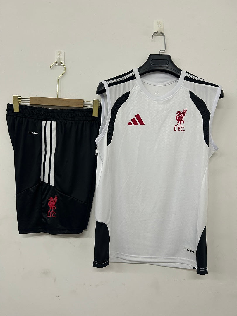 Liverpool White Sleeveless Training Kit 2026/27