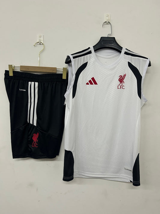 Liverpool White Sleeveless Training Kit 2026/27