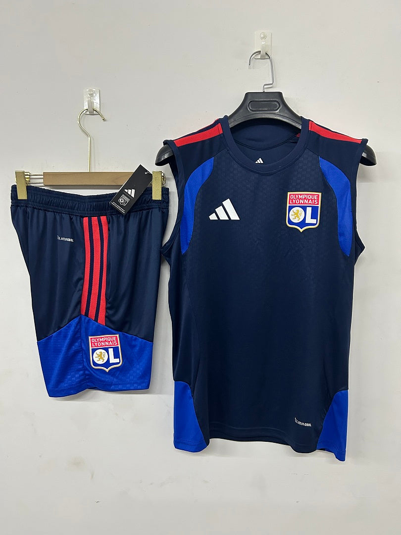 Lyon Navy Sleeveless Training Kit 2026/27