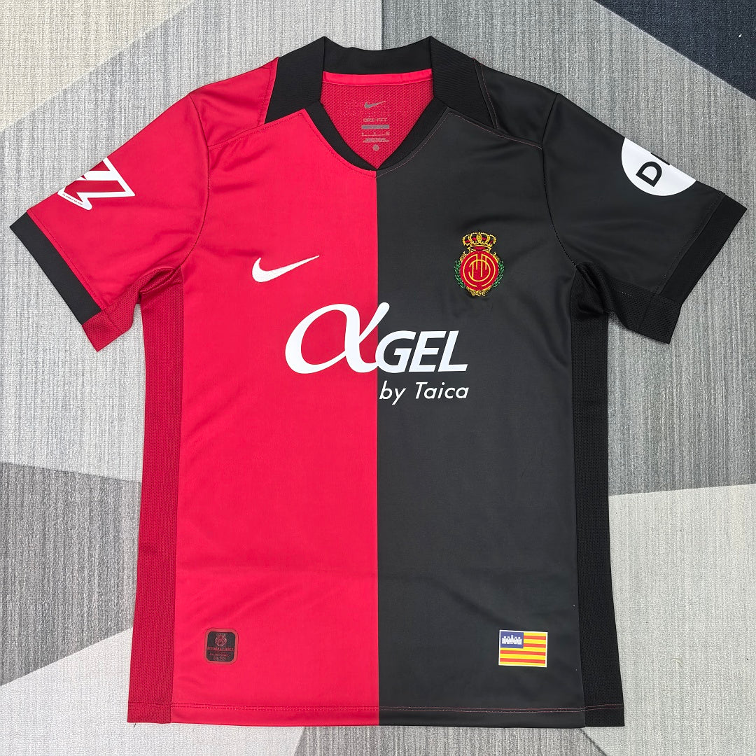 Mallorca 2026/27 Home Red & Black Fan Version Jersey - Front