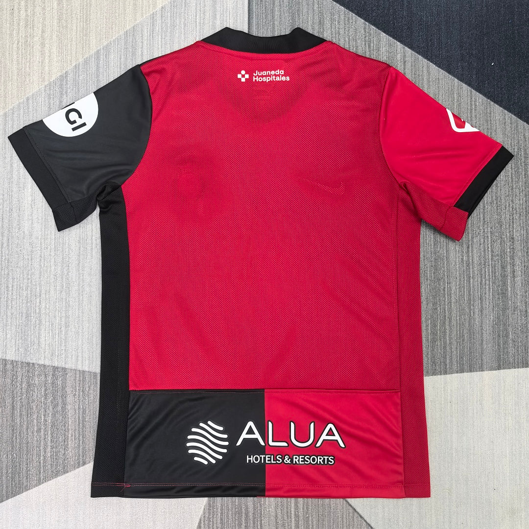 Mallorca 2026/27 Home Red & Black Fan Version Jersey - Back