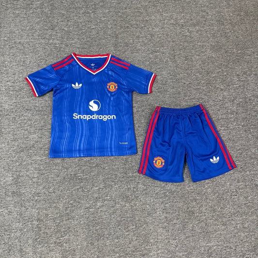 Manchester United 2026/27 Away Kids Football Kit - Front