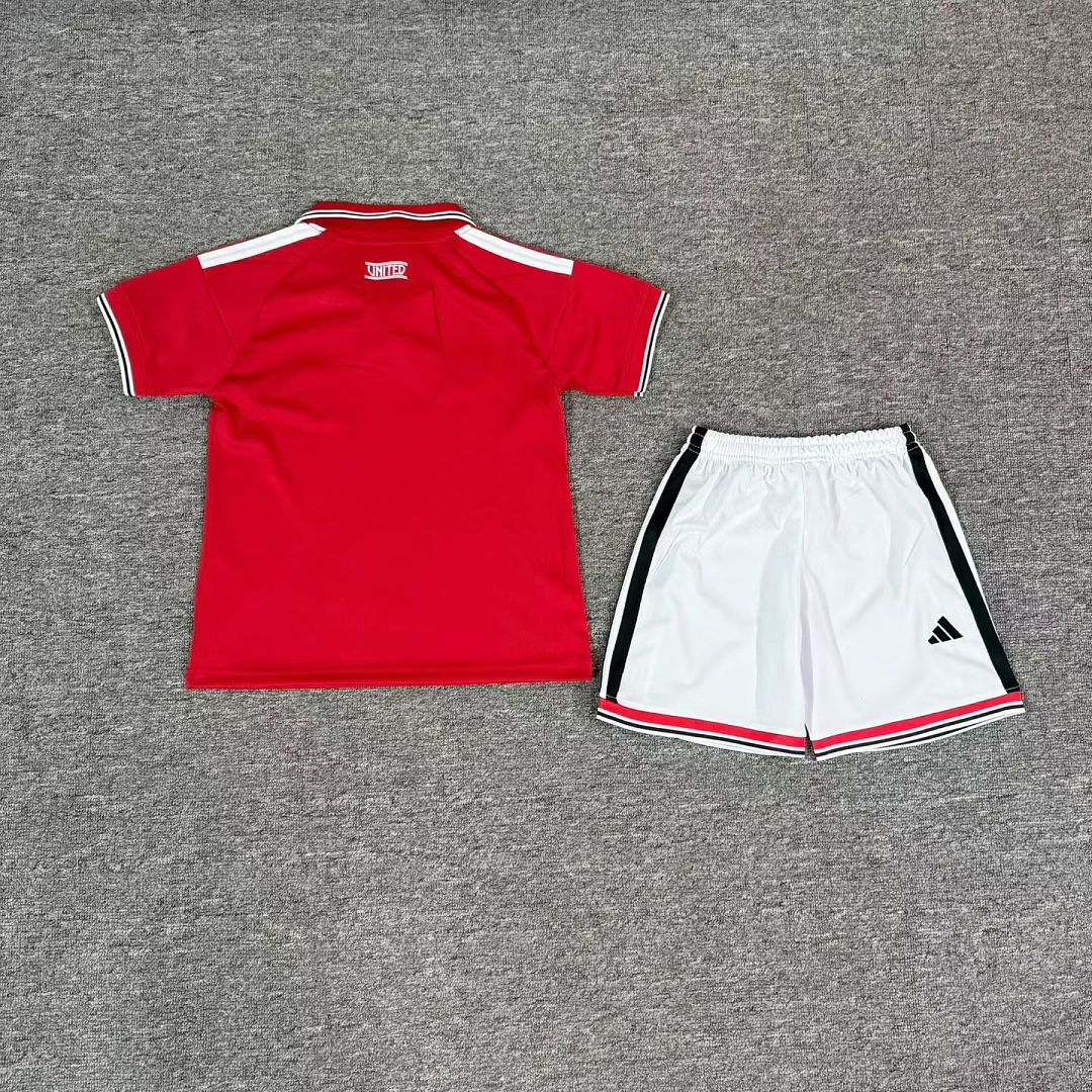 Manchester United 2026/27 Home Kids Football Kit Kids Version - Back
