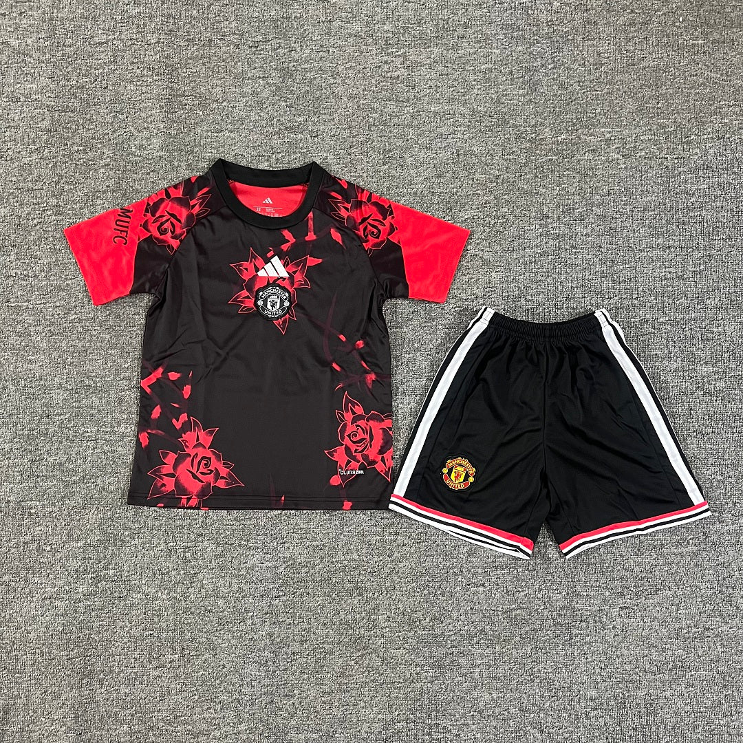 Manchester United 2026/27 Red Rose Special Kids Football Kit Kids Version - Front