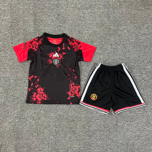 Manchester United 2026/27 Red Rose Special Kids Football Kit Kids Version - Front