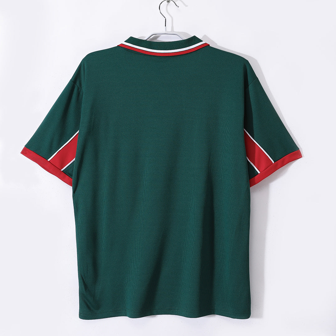 Morocco 1998 Away Green Retro Jersey - Back