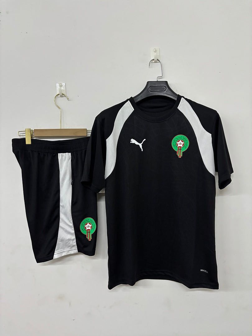 Morocco Black Short-Sleeve Training Kit 2026/27