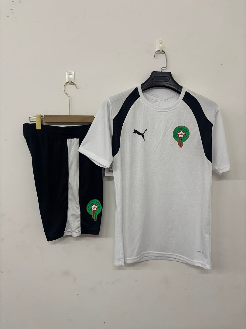 Morocco White Short-Sleeve Training Kit 2026/27