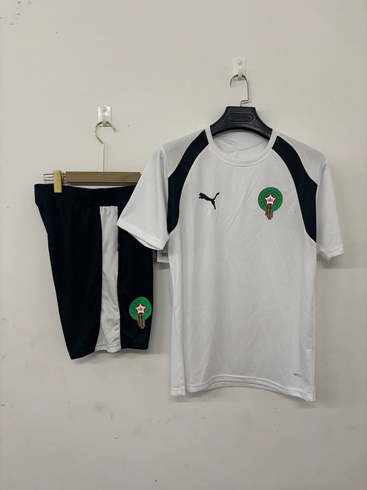 Morocco White Short-Sleeve Training Kit 2026/27