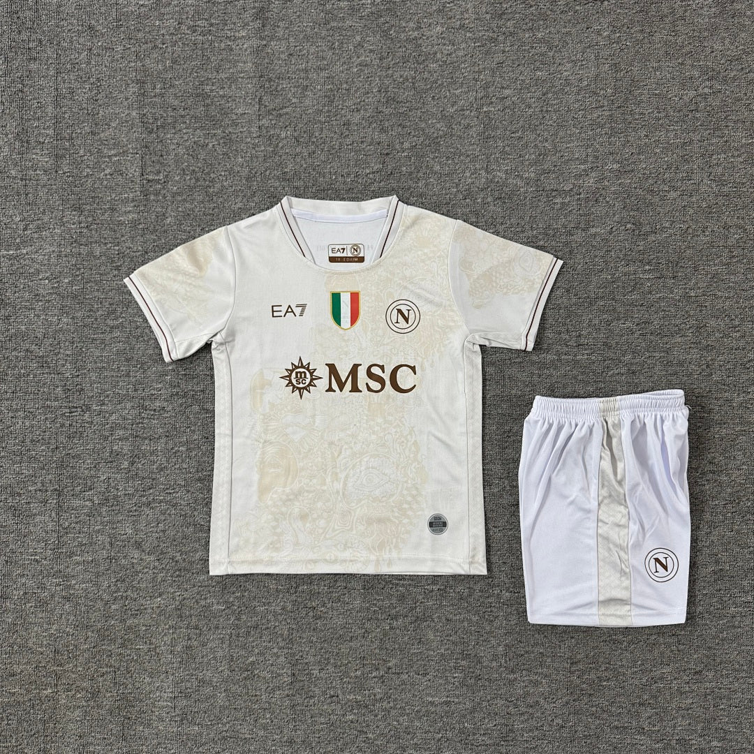 Napoli 2025/26 Away Kids Football Kit - Front