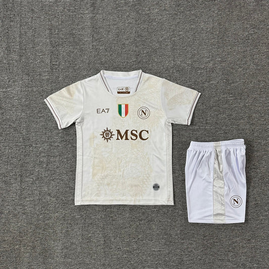 Napoli 2025/26 Away Kids Football Kit - Front