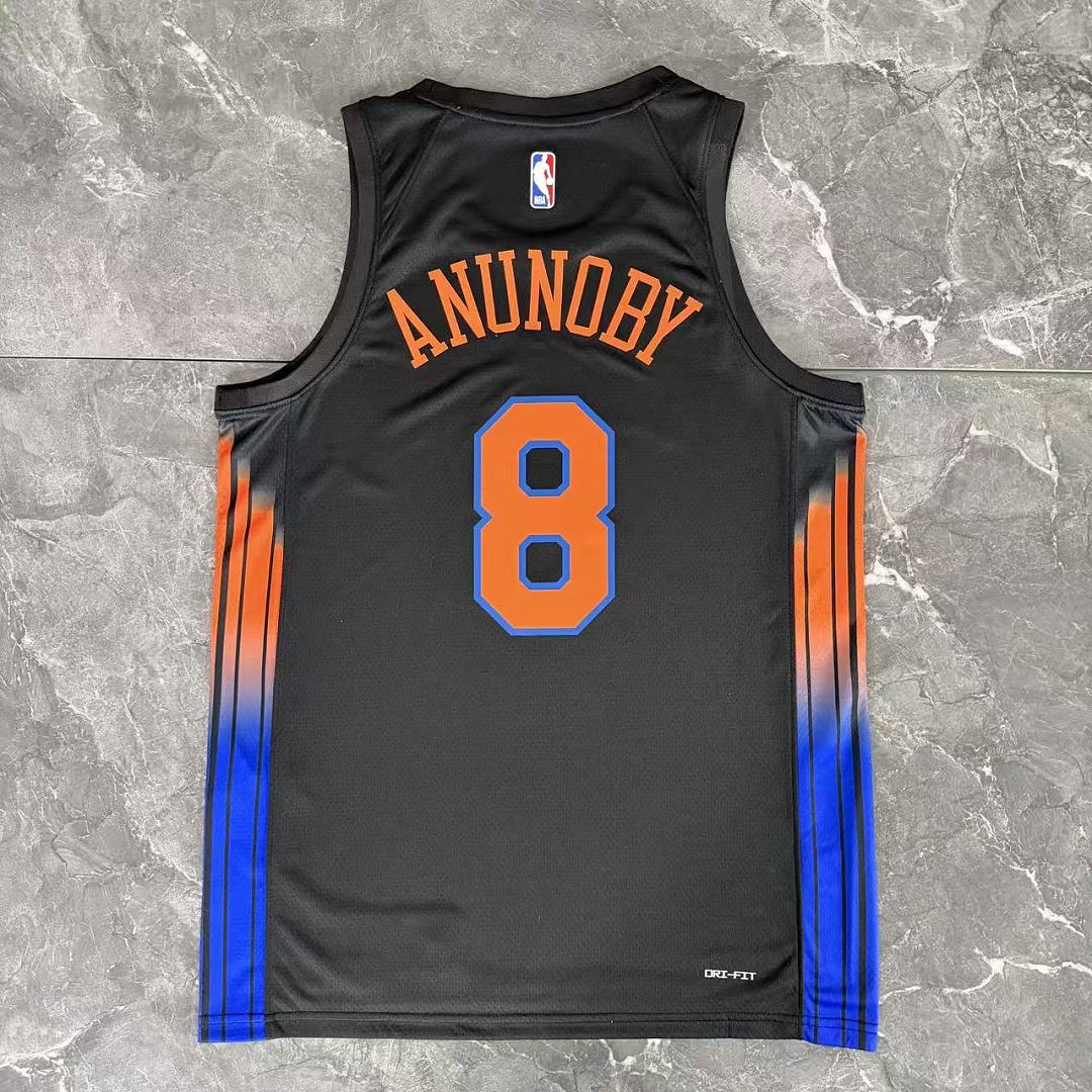 New York Knicks OG Anunoby #8 Statement Jersey 2025/26 - view 2