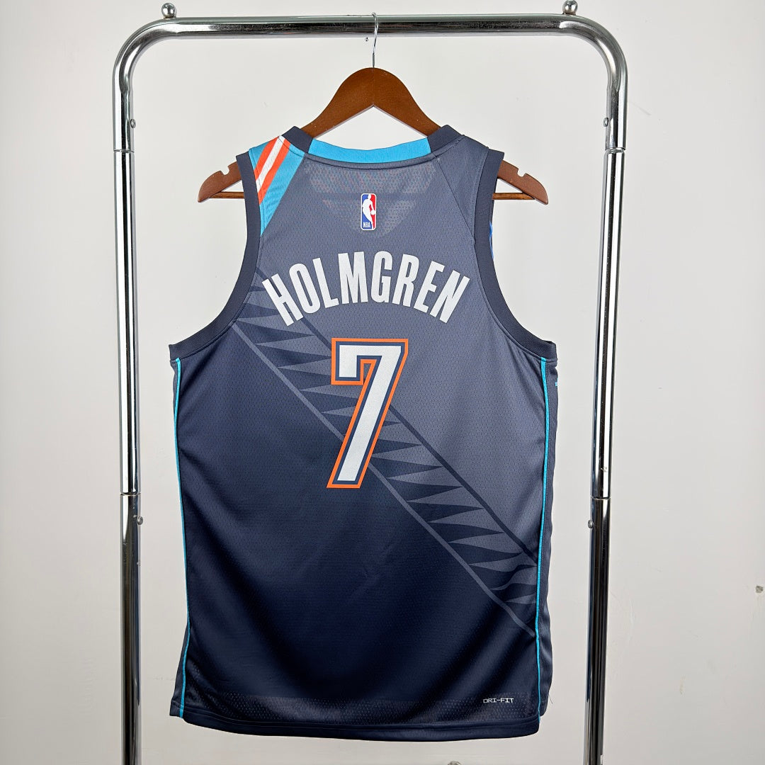 Oklahoma City Thunder Chet Holmgren #7 City Edition Jersey 2025/26 - view 2