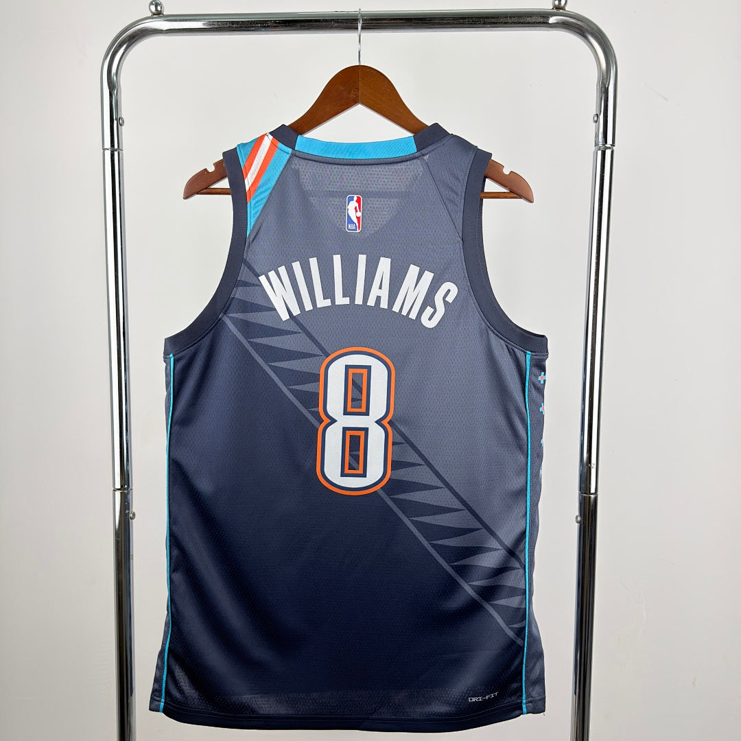 Oklahoma City Thunder Jalen Williams #8 City Edition Jersey 2025/26 - view 2