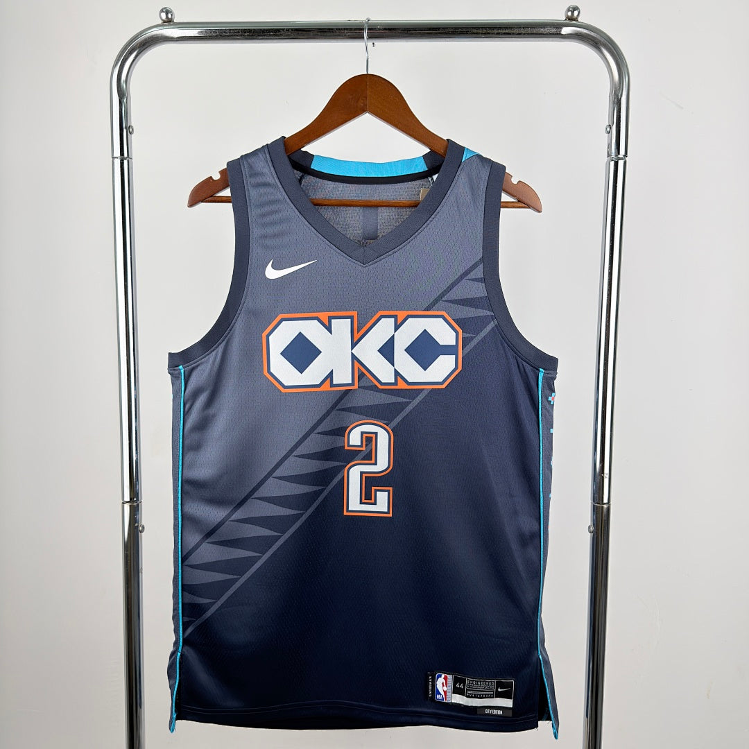 Oklahoma City Thunder Shai Gilgeous-Alexander #2 City Edition Jersey 2025/26