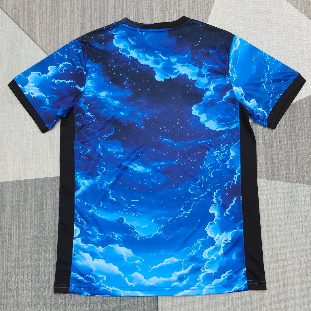 Paris Saint-Germain Blue Cloud Special Fan Version Jersey - Back