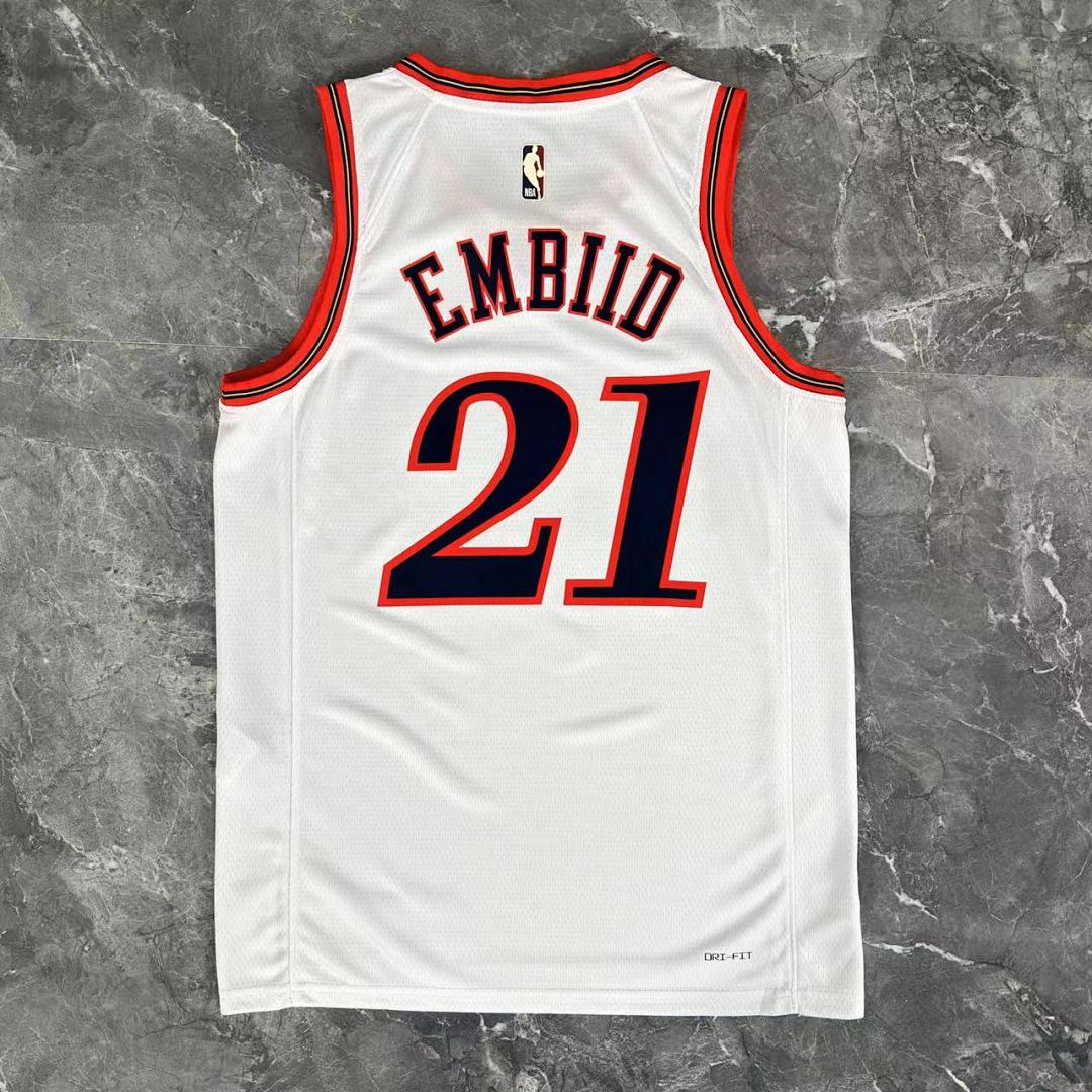 Philadelphia 76ers Joel Embiid #21 Hardwood Classics Jersey 2025/26 - view 3