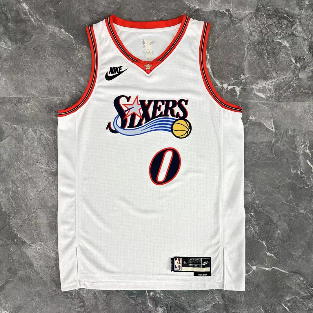 Philadelphia 76ers Tyrese Maxey #0 Hardwood Classics Jersey 2025/26 - view 3